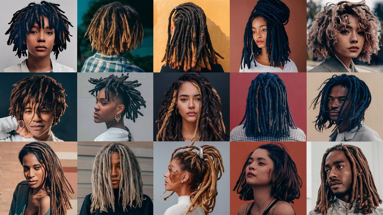 different dread lock styles